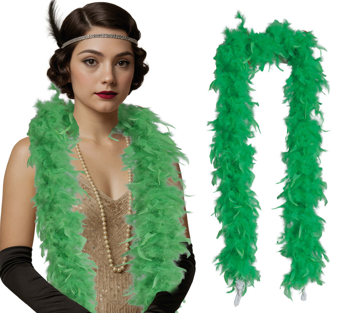 Piuma di boa, 80 gr verde