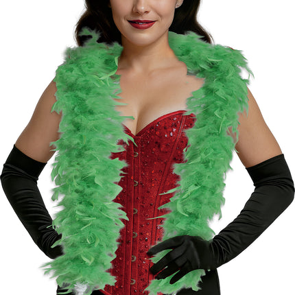 Piuma di boa, 80 gr verde