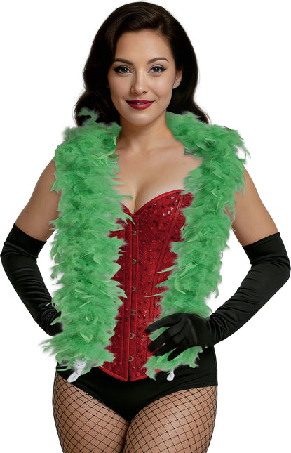 Piuma di boa, 80 gr verde