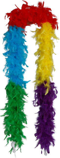 Piuma di boa, 80 gr multicolore