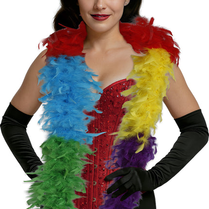 Piuma di boa, 80 gr multicolore