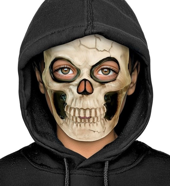 Maschera a forma di teschio per bambini