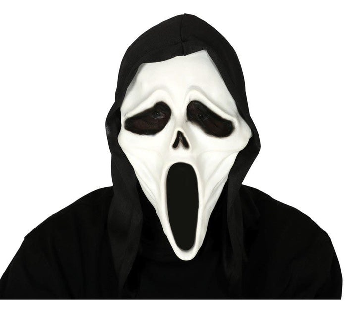 Cappuccio con maschera da assassino di Halloween