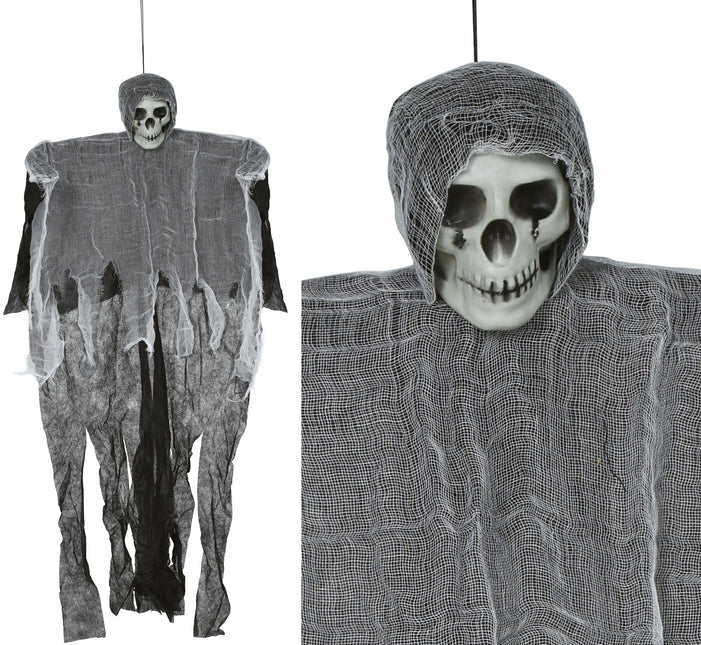 Scheletro di Halloween Grigio 90cm
