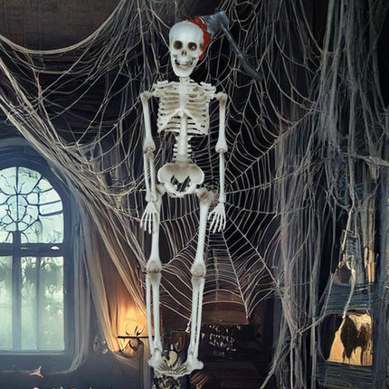 Decorazione di Halloween appesa Scheletro con ascia 40 cm