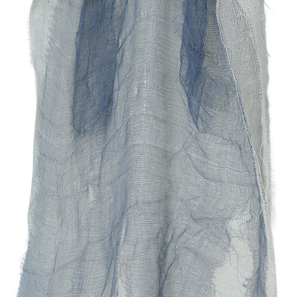 Bambola di Halloween scheletro grigio con mantello