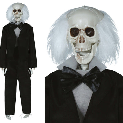 Bambola scheletro professore con vestito 40 cm
