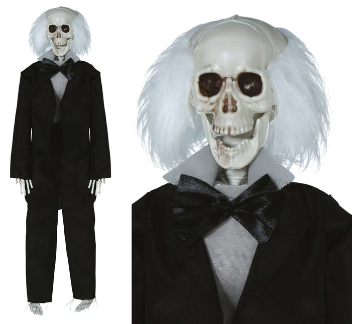 Bambola scheletro professore con vestito 40 cm