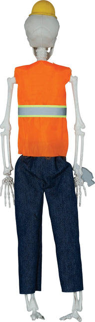 Bambola di Halloween Scheletro Lavoratore Stradale 40 cm