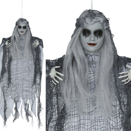 Bambola di Halloween Donna Morta 50cm