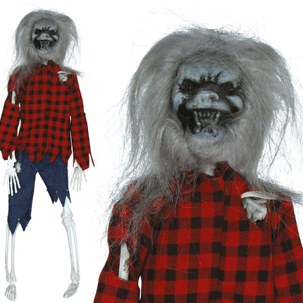 Bambola di Halloween lupo mannaro 40 cm