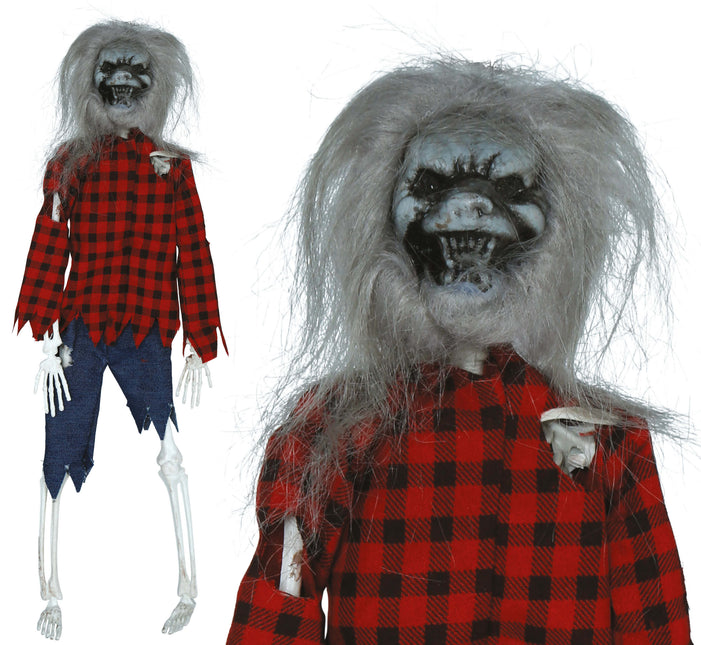 Bambola di Halloween lupo mannaro 40 cm