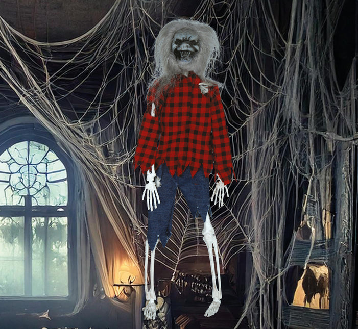 Bambola di Halloween lupo mannaro 40 cm