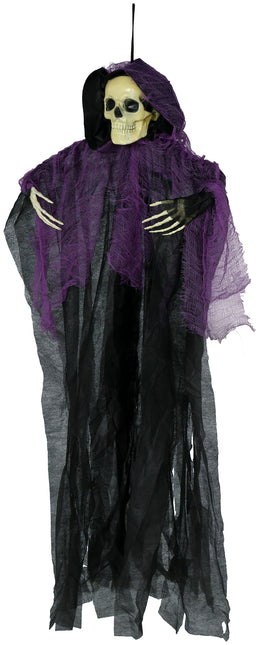 Scheletro di Halloween Nero Viola 90cm