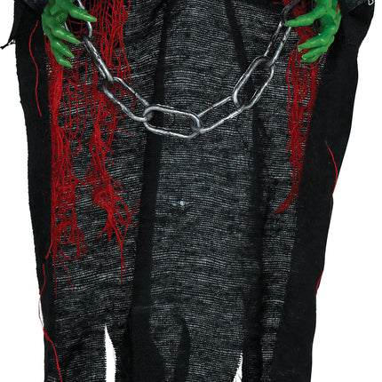 Bambola Spirito di Halloween con catena 50 cm