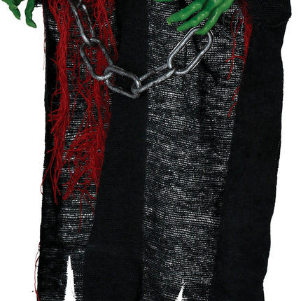 Bambola Spirito di Halloween con catena 50 cm