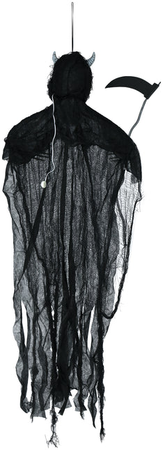 Bambola di Halloween Diavolo Scheletro con luce e suono 1,3m