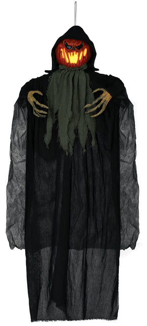 Zucca bambola di Halloween con luce 1,2 m