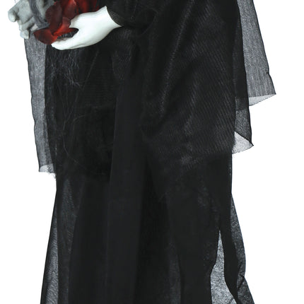 Bambola di Halloween con luci e suoni 90 cm