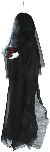Bambola di Halloween con luci e suoni 90 cm