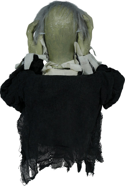 Bambola Zombie di Halloween con luci, suoni e movimento 55 cm