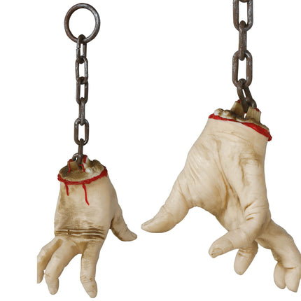 Collana con mano finta di Halloween 40 cm