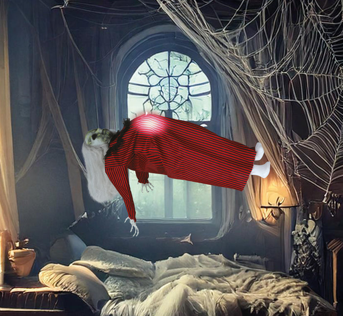 Decorazione di Halloween appesa con luce, suono e movimento 70 cm