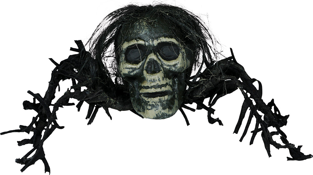 Teschio di ragno finto di Halloween 38 cm