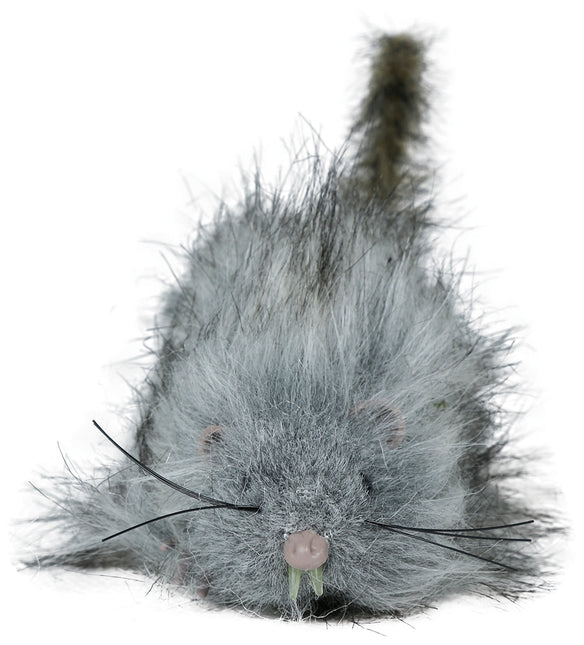 Ratto finto grigio 16 cm