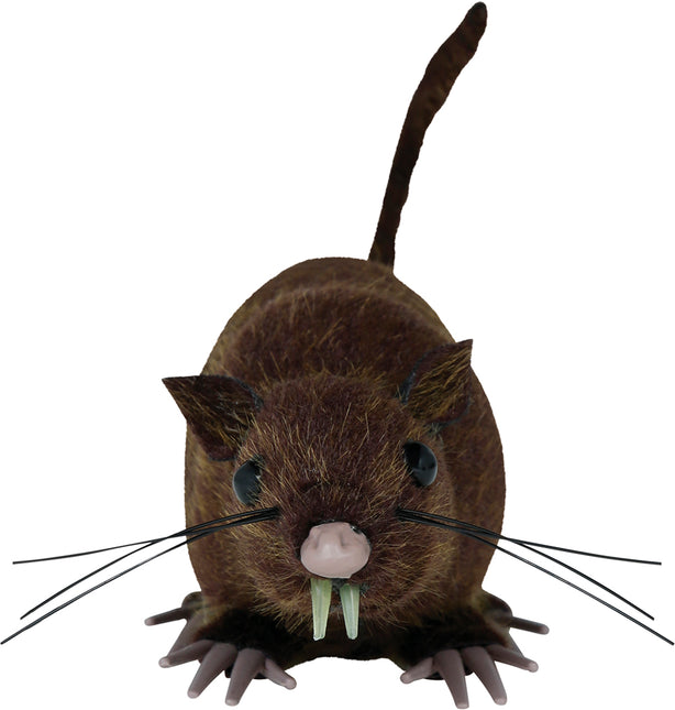 Ratto finto marrone 15 cm