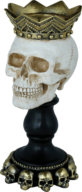 Portacandele Halloween Teschio 25cm