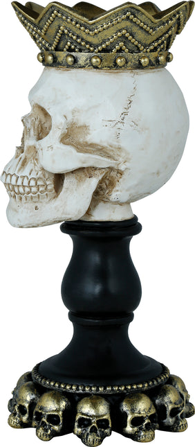 Portacandele Halloween Teschio 25cm