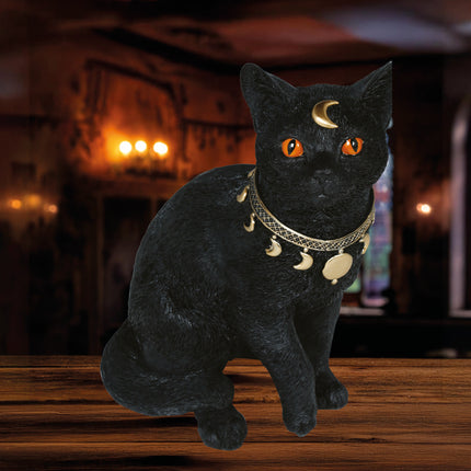 Gatto finto nero 28 cm
