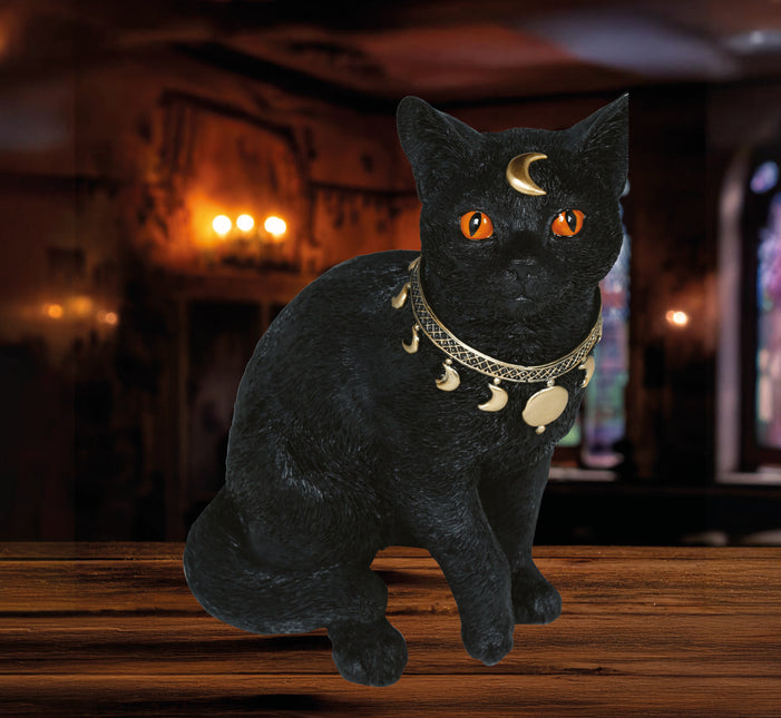 Gatto finto nero 28 cm