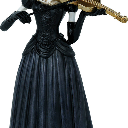 Scheletro di Halloween con violino 26 cm