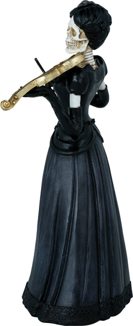 Scheletro di Halloween con violino 26 cm