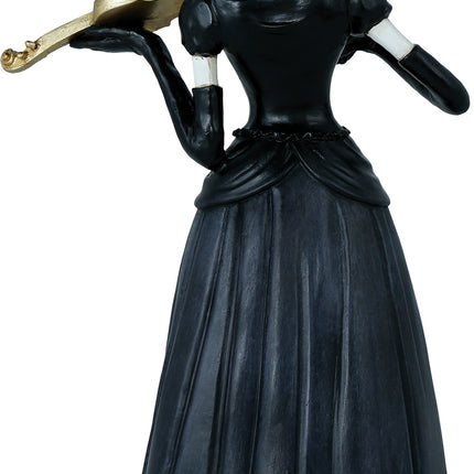 Scheletro di Halloween con violino 26 cm
