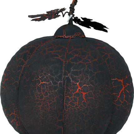 Decorazione di Halloween Zucca in metallo con luce 20 cm