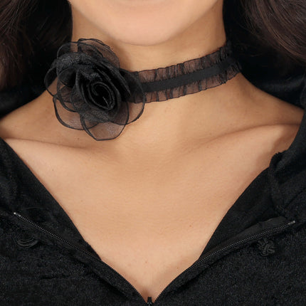 Collana nera Rose