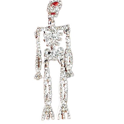 Orecchini Halloween Scheletro 6,5 cm