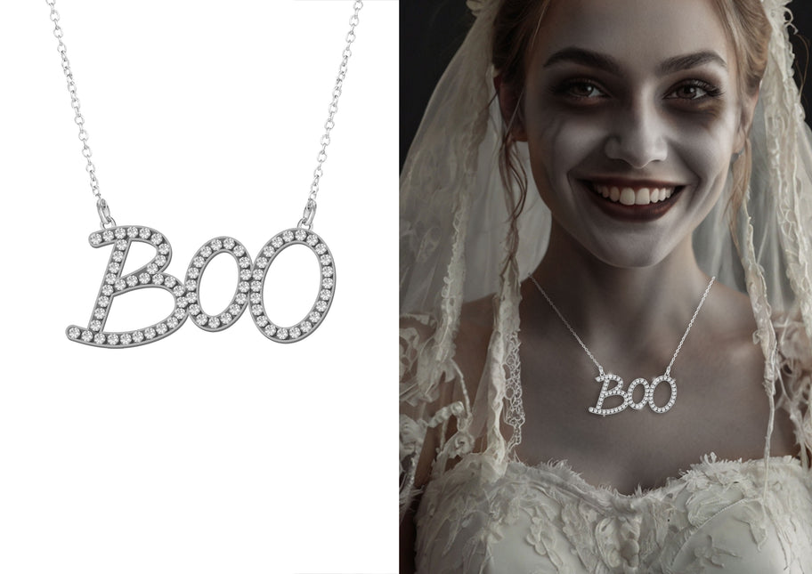 Collana Halloween Boo 5,5 cm