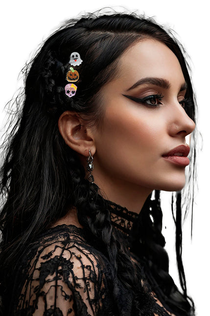Forcine per capelli di Halloween in metallo 3 pezzi