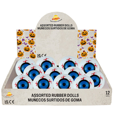 Halloween Breakout presenta Palla rimbalzante Occhio 5,5 cm 12 pezzi