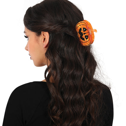 Fermaglio per capelli a forma di zucca da 6,5 cm