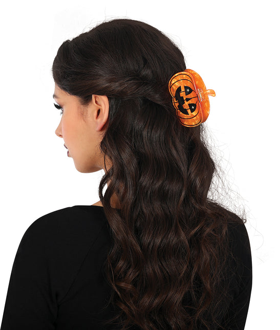 Fermaglio per capelli a forma di zucca da 6,5 cm