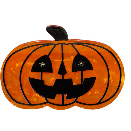 Fermaglio per capelli a forma di zucca da 6,5 cm