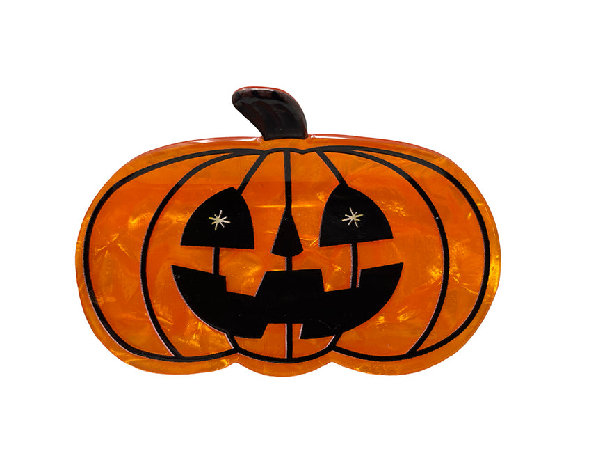 Fermaglio per capelli a forma di zucca da 6,5 cm