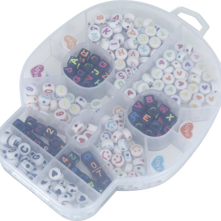 Kit di lavoretti di Halloween per creare braccialetti con lettere e numeri