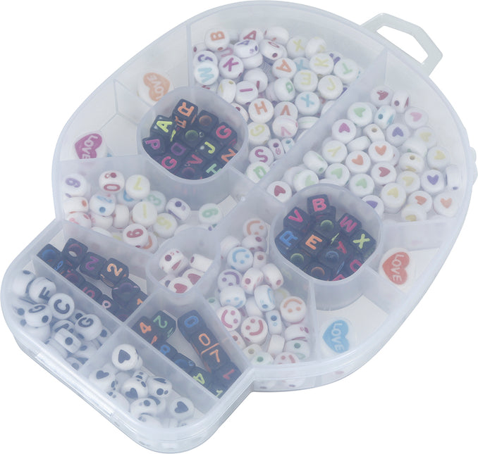 Kit di lavoretti di Halloween per creare braccialetti con lettere e numeri
