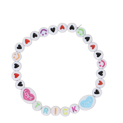 Kit di lavoretti di Halloween per creare braccialetti con lettere e numeri